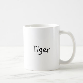 Klassische Kaffee-Tasse mit "Tiger " Tasse