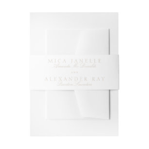 Klassische Kalligrafie Formal Blush Pink Wedding Einladungsbanderole