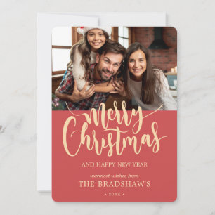 Klassische Kalligrafie Frohe Weihnachten Foto