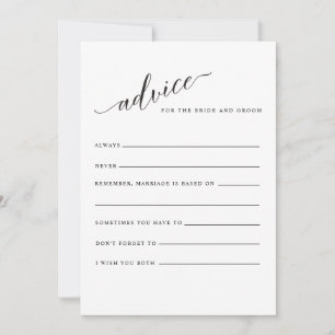 Klassische Kalligrafie-Hochzeit Hinweiskarte