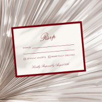 Klassische Kalligraphie Deep Red Old Money UAwg
