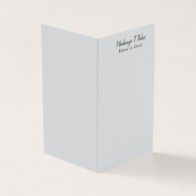 Klassische Kalligraphie Elegant Schlicht Einfach G (Vorderseite)