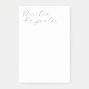 Klassische Kalligraphie Minimalistisch Beruflich Post-it Klebezettel