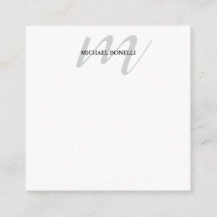 Klassische Kalligraphie-Monogramm beruflich Begleitkarte