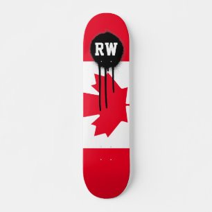 Klassische Kanada-Flagge Skateboard