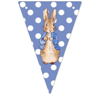 Klassische Kaninchen-Bunting-Flaggen mit Punkten Wimpelkette