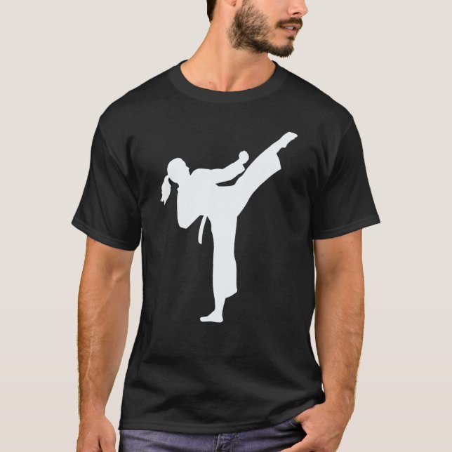 Klassische Karate-Frau T-Shirt (Vorderseite)