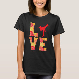 Klassische Karate Mädchen und Frauenliebe T-Shirt