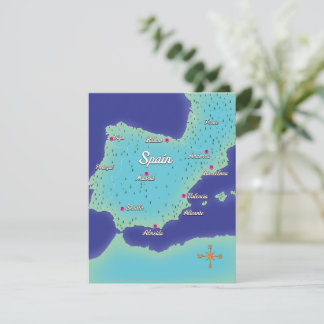 Klassische Karte Spaniens