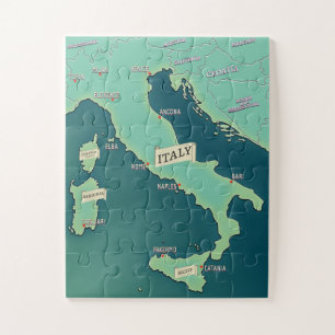 Klassische Karte von Italien Puzzle