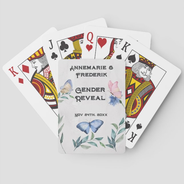 Klassische Karten für das Blumenwasser Spielkarten (Rückseite)