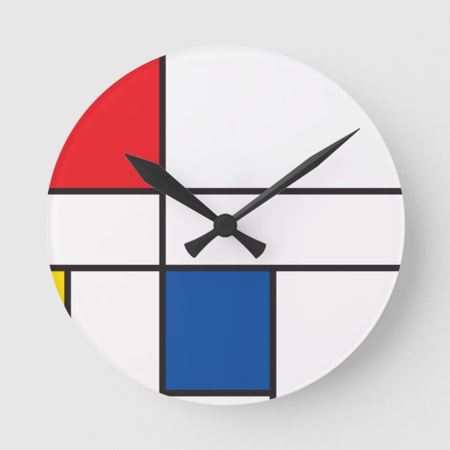 Klassische Kästchen Runde Wanduhr (Vorderseite)