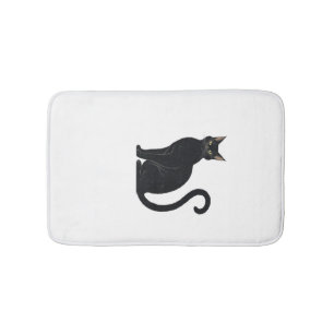 Klassische Katze mit gebogenem Rücken - Vintage-Ha Badematte