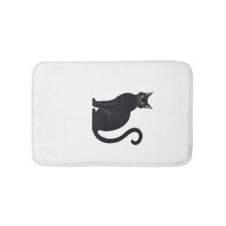Klassische Katze mit gebogenem Rücken - Vintage-Ha Badematte
