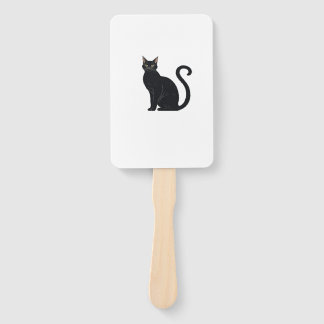 Klassische Katze mit gebogenem Rücken � Vintage-Ha Fächer