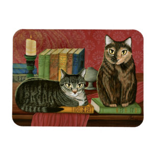 Klassische Katzen Poe, Dickens, Stoker, Magnet