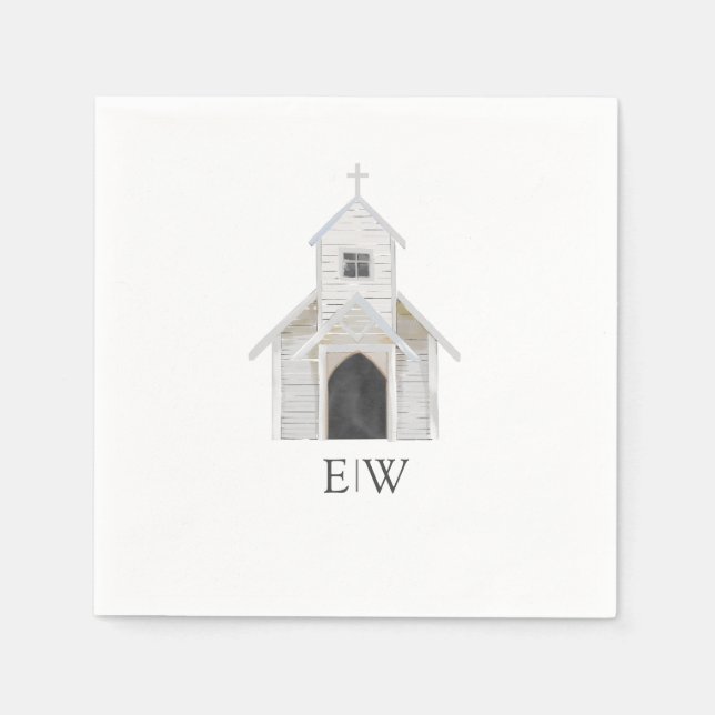 Klassische Kirche Napkins Serviette (Vorderseite)