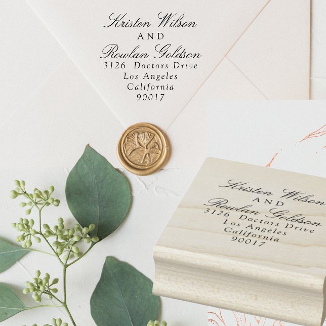 Klassische klassische Schwarz-Weiß-Hochzeit Gummistempel (Von Creator hochgeladen)