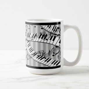 Klassische Klavier-Musik-Tastatur-Spaß-Tasse Tasse