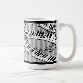 Klassische Klavier-Musik-Tastatur-Spaß-Tasse Tasse