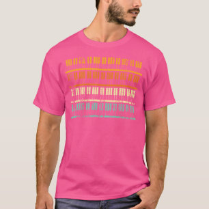 Klassische Klaviertasten im Vintage-Design vom Kla T-Shirt