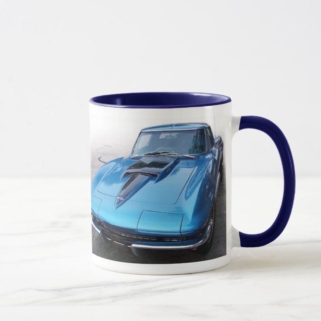 Klassische Korvette-Muskel-Auto-Kaffee-Tasse Tasse (Rechts)