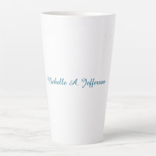 Klassische kreative Trendy White Ocean Blue Milchtasse