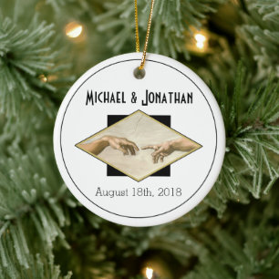 Klassische Kunst Schwule Hochzeitsgeschenke Keramik Ornament