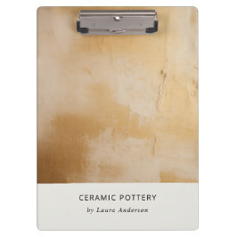 Klassische künstlerische Chic Beige Gold Ölfarbe F Klemmbrett