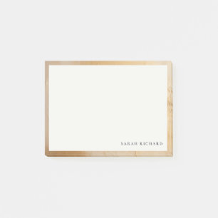 Klassische künstlerische Chic Beige Gold Ölfarbe F Post-it Klebezettel