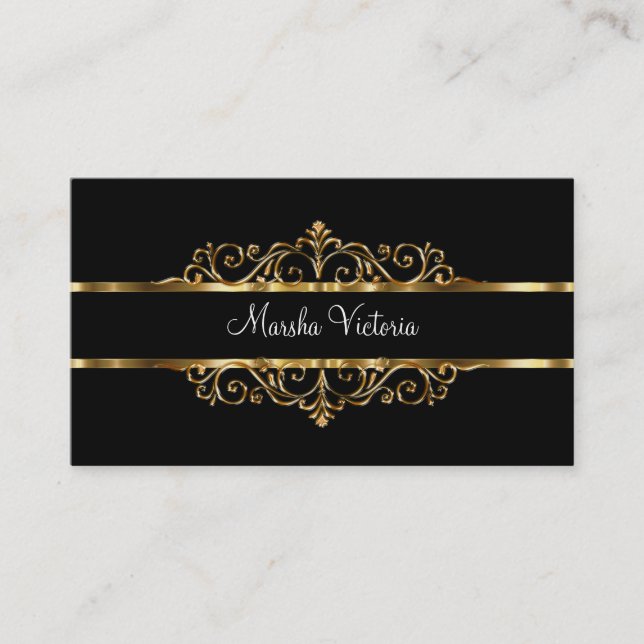 Klassische Ladys Monogram Business Cards Visitenkarte (Vorderseite)