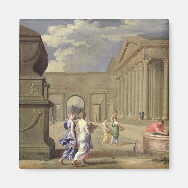 Klassische Landschaft Magnet (Vorne)