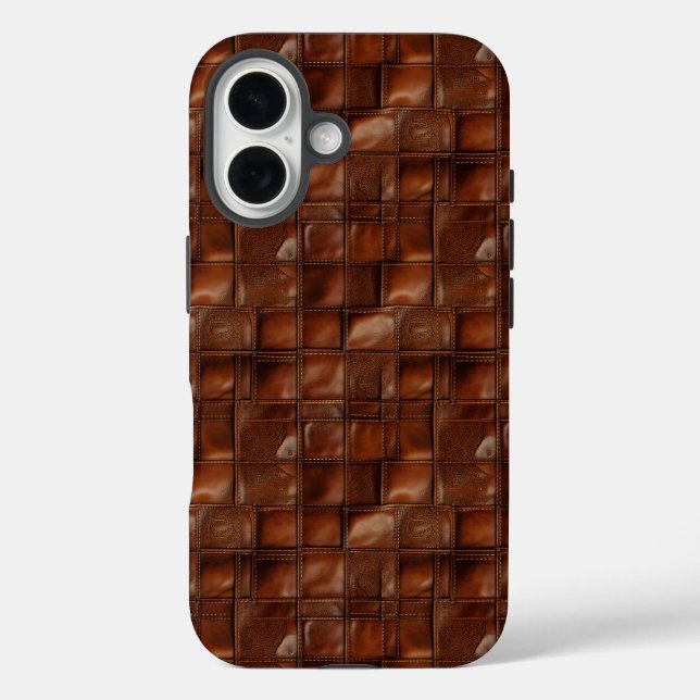 Klassische Lederstruktur Case-Mate iPhone Hülle (Rückseite)