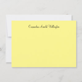 Klassische Lemon Personalisiert Flat Note Card Einladung