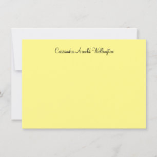 Klassische Lemon Personalisiert Flat Note Card Einladung
