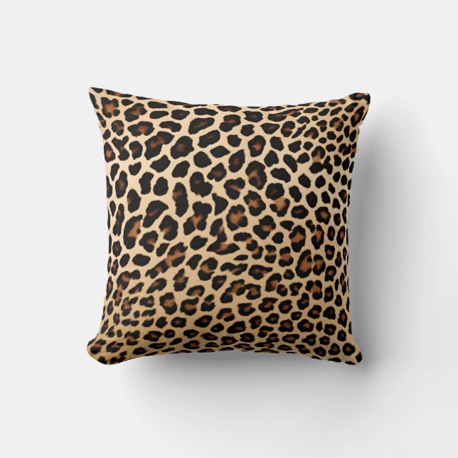 Klassische Leopardrucke Kissen (Vorderseite)