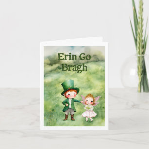 Klassische Leprechaun & Fairy St. Patrick's Day Ca Karte