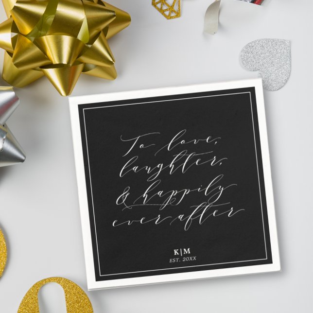 Klassische Liebe Lachen Zitat Hochzeitszeitung Nap Serviette (Von Creator hochgeladen)