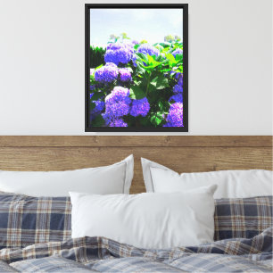 Klassische Lila Hydrangea Canvas Print Leinwanddruck