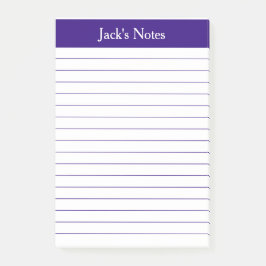 Klassische Lila Linde Personalisiert Post-it Klebezettel