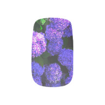 Klassische Lila, realistische Hydrangea Nail Art D