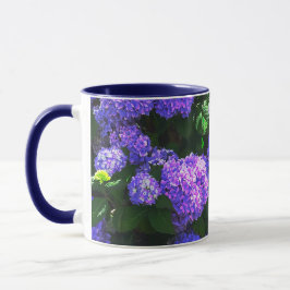 Klassische Lila realistische Hydrangea-Tasse Tasse