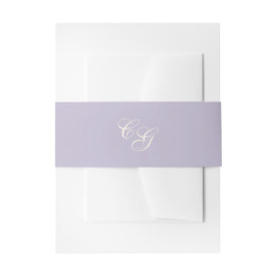 Klassische Lilien-Eleganz-Hochzeit Einladungsbanderole