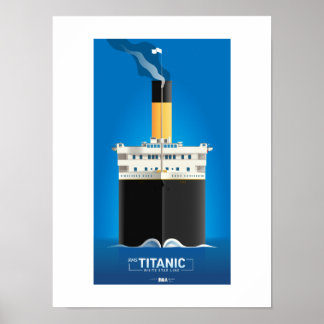 KLASSISCHE LINIENSERIE - RMS Titanic Poster