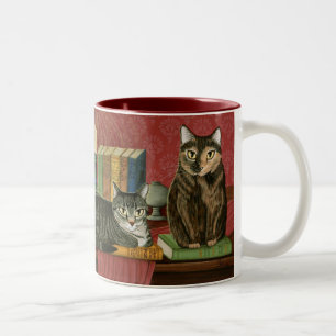 Klassische literarische Heizer-Kunst-Tasse Zweifarbige Tasse