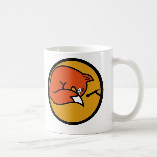 Klassische Logo-Tasse 2 Ronin Fox Trax Kaffeetasse (Rechts)