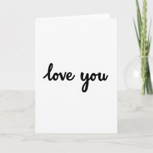 Klassische Love-You-Eleganzkarte Karte
