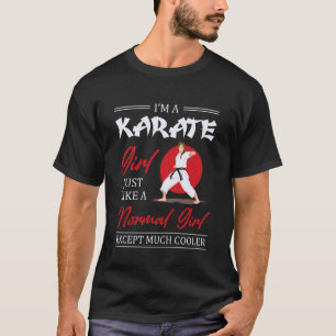 Klassische lustige Karate Mädchen Martial Arts Aus T-Shirt