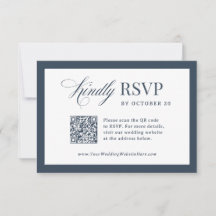 Klassische Luxus-Hochzeit mit scannbarem QR-Code i