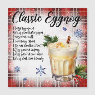 Klassische Magnetkarte für Eggnog